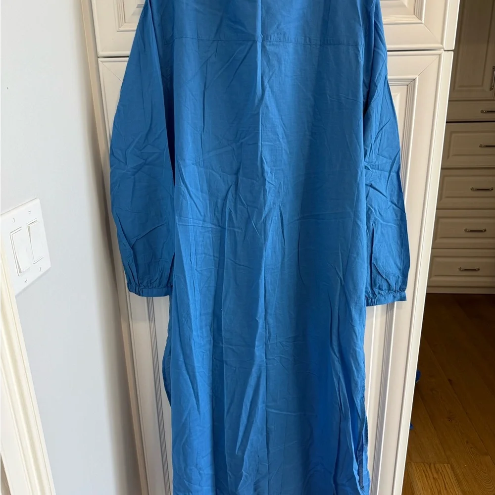 Elegant Blue Women's Dress - Picture 3 of 9